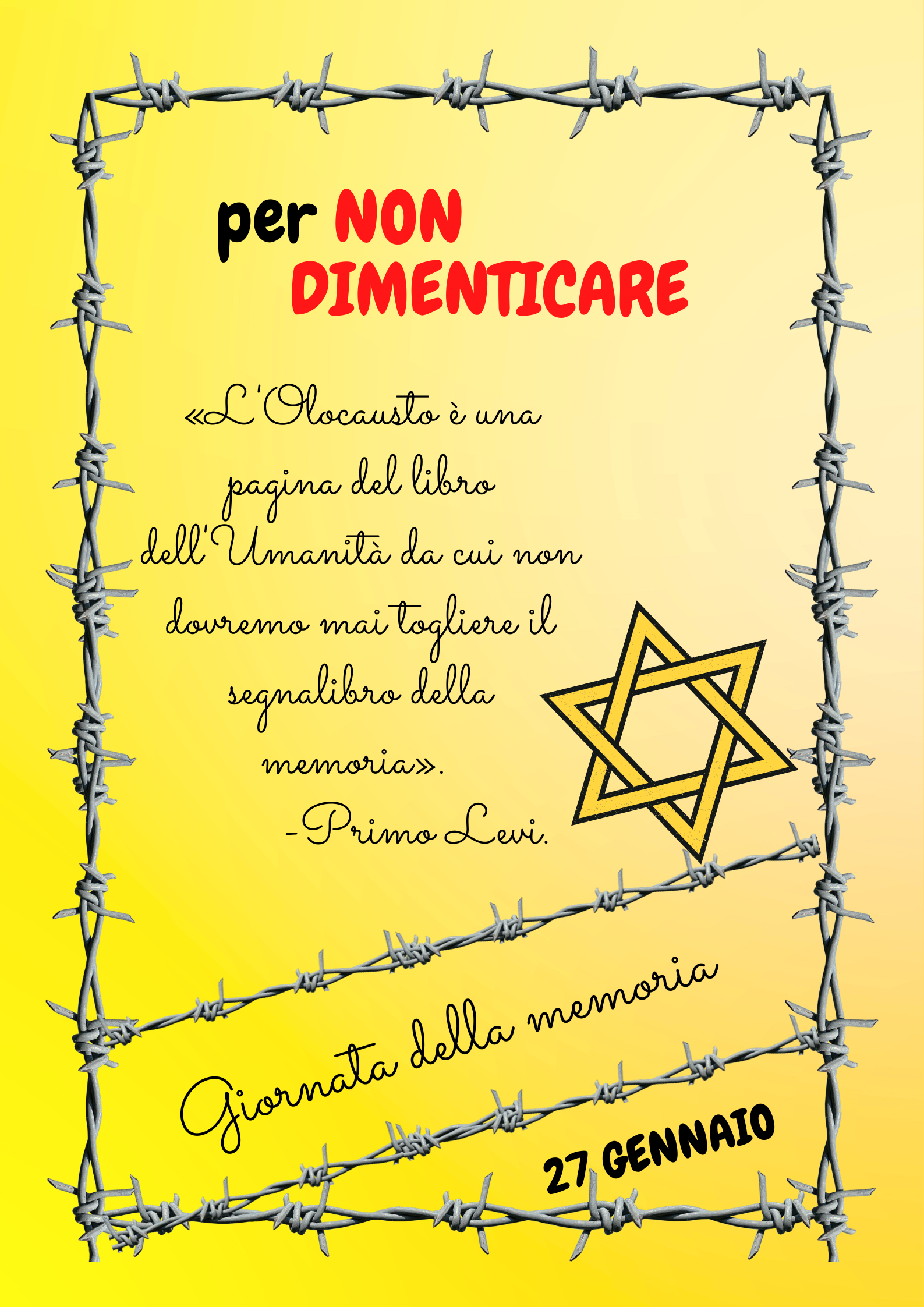 Poster giornata della memoria