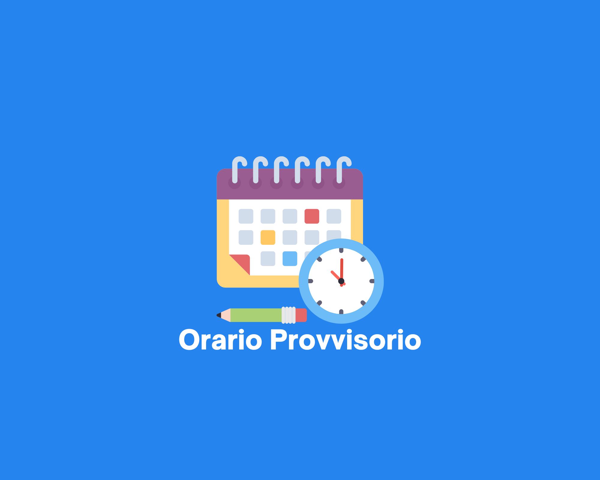 orario provvisorio image
